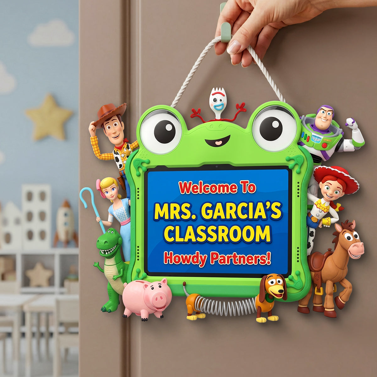 Welcome to Mrs. Garcia's Classroom - Personalized Teacher Gift Sign