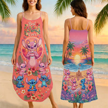 Load image into Gallery viewer, “Best Mom Ever” - Personalized Suspender Maxi Dress - Unique Gifts for Moms &amp; Grandmas Dress PopCulturePrints
