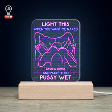 Load image into Gallery viewer, Custom LED Light for Couples - Personalize with Names Led Night Light PopCulturePrints
