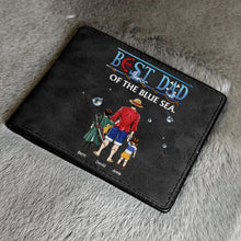 Load image into Gallery viewer, Best Dad of the Blue Sea Personalized PU Leather Wallet Leather Wallet PopCulturePrints
