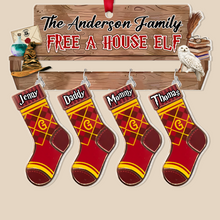 Load image into Gallery viewer, Custom Magic Family Christmas Ornaments - Personalized Stockings
