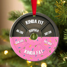Load image into Gallery viewer, Personalized Gym Lover Christmas Ornament - Fun Fitness Holiday Gift Ornament PopCulturePrints
