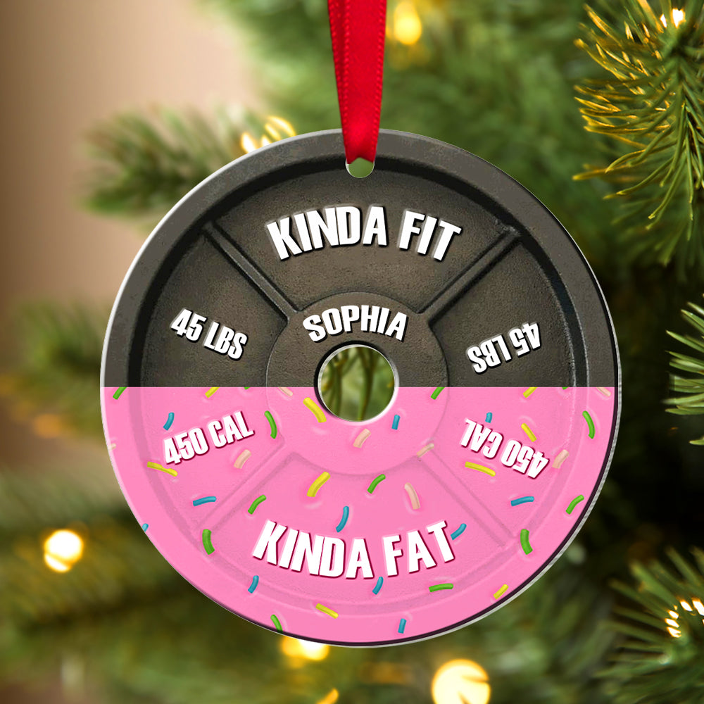 Personalized Gym Lover Christmas Ornament - Fun Fitness Holiday Gift Ornament PopCulturePrints