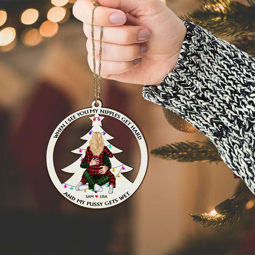 Personalized Christmas Ornament for Couples - Unique Holiday Gift & Valentine's Day Gifts Ornament PopCulturePrints