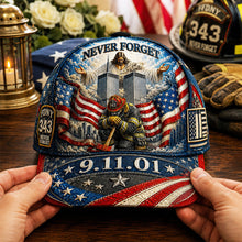 Load image into Gallery viewer, Never Forget: God Blessed Our Fallen Firefighters Memorial Classic Cap - Personalized Gift for Firefighters, Heroes, and Loved Ones
