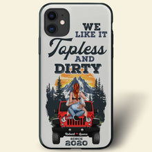 Load image into Gallery viewer, Personalized Topless &amp; Dirty Couples Phone Case
