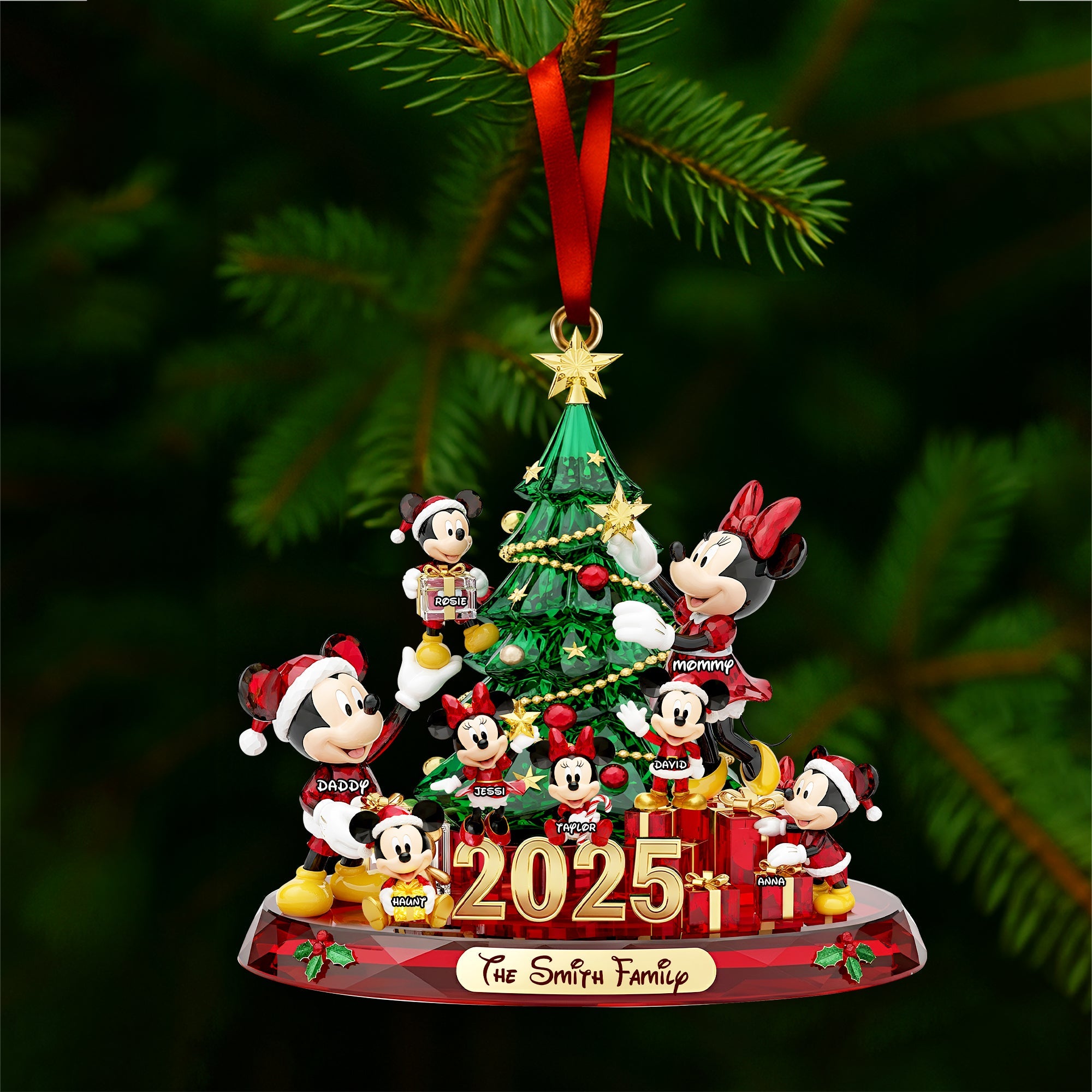 Cherish Family Moments Ornament - A Personalized Keepsake for Family Ornament PopCulturePrints