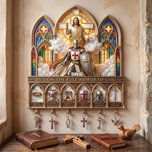 Load image into Gallery viewer, Full Armor Of God Acrylic Key Hanger- Personalized Christian Gifts 01palu140726 Key Hanger PopCulturePrints
