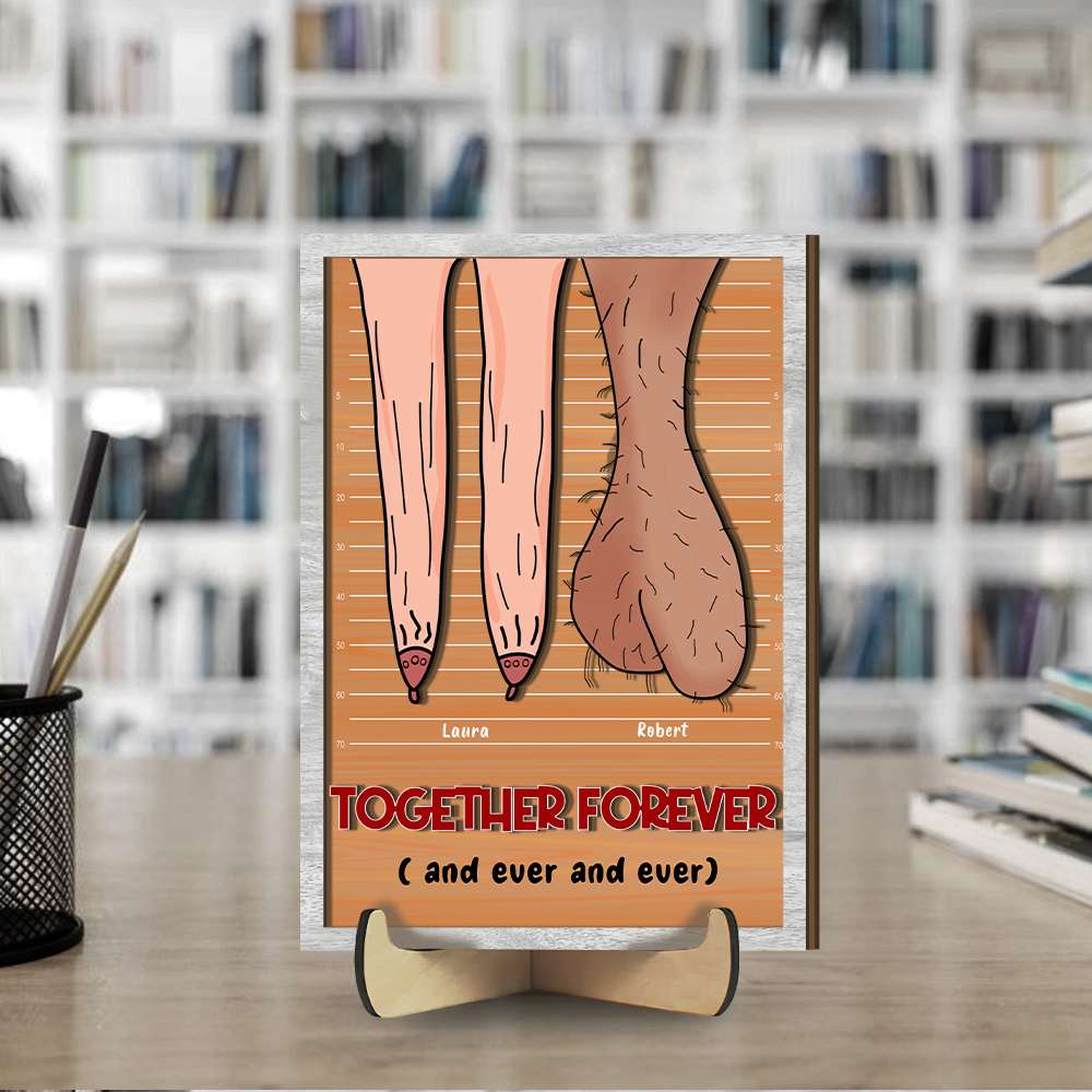 Personalized Together Forever Couples Wood Sign Wood Sign PopCulturePrints