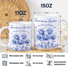 Load image into Gallery viewer, “Grandma&#39;s Garden: A Personalized Touch” - Custom Edge-to-Edge Mug for Grandma Mug PopCulturePrints
