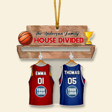 Load image into Gallery viewer, Custom Basketball Family Christmas Ornament Ornament PopCulturePrints
