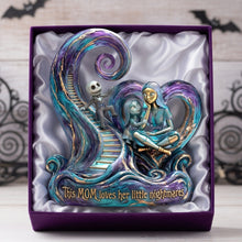Load image into Gallery viewer, This MOM Loves Her Little Nightmares - Personalized Horror Mom Acrylic Plaque - Unique Gift for Mom, Grandma Shaped Plaques PopCulturePrints
