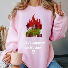 Load image into Gallery viewer, Pray for California Fire Awareness T-Shirt - Support Our Community Shirts PopCulturePrints
