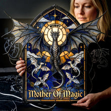 Load image into Gallery viewer, “Mother Of Magic” - Personalized Dragon Mom Light Box - Unique Gift for Moms and Grandmas Light Box PopCulturePrints
