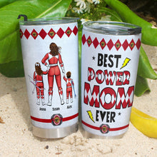 Load image into Gallery viewer, Personalized Power Mom Tumbler - Custom Superhero Gift for Mother&#39;s Day Tumbler Cup PopCulturePrints
