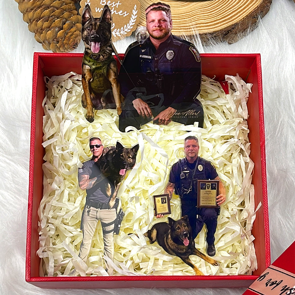 Personalized Police Officer and K-9 Partner Ornament - Custom Photo Gift