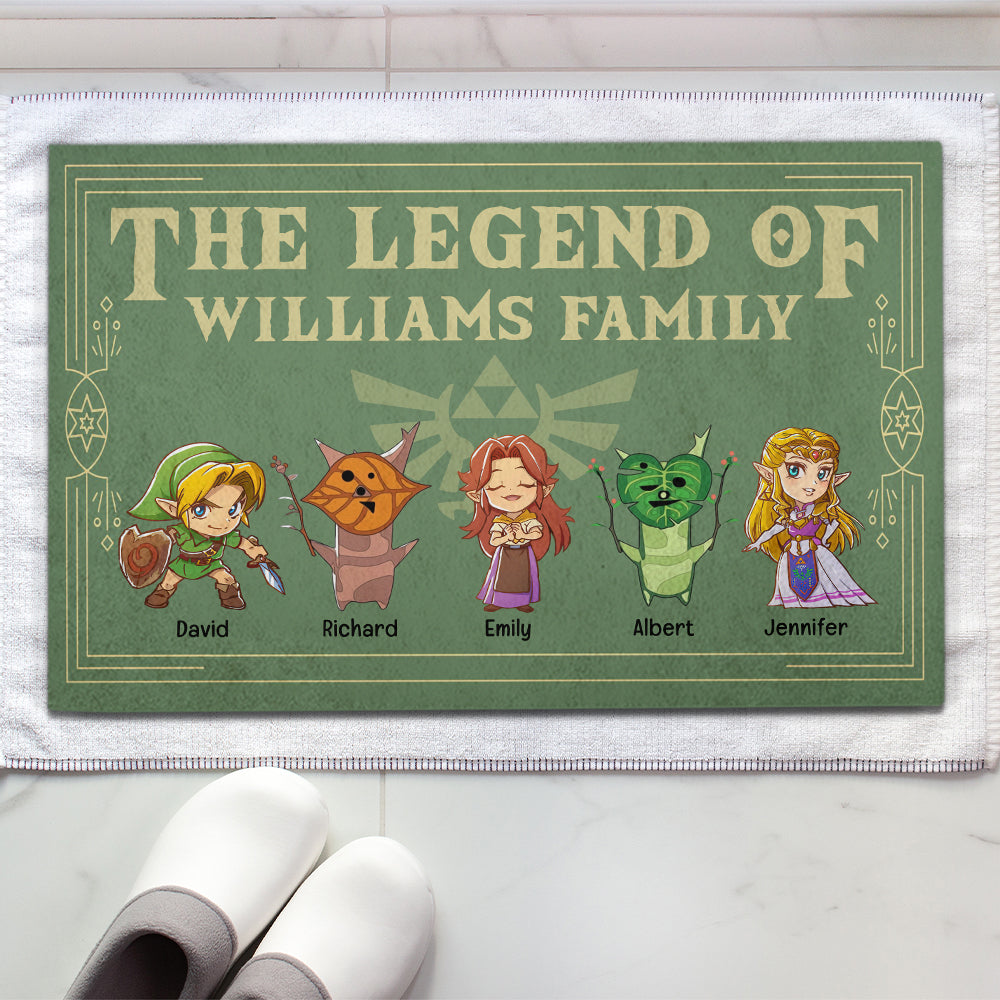 Legend Family Personalized Doormat - Game Lovers Gift Doormat PopCulturePrints