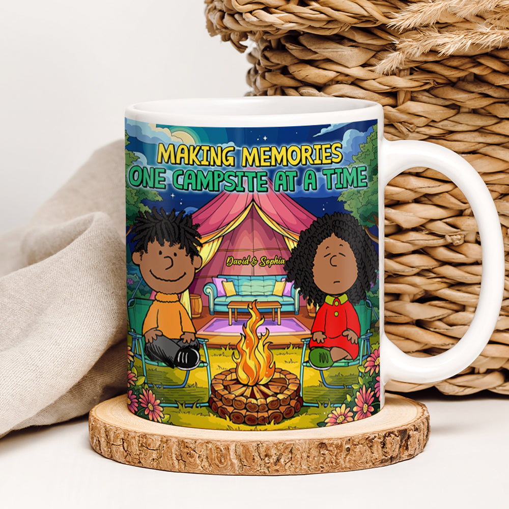 Personalized Camping Couples Coffee Mug - Making Memories Together Coffee Mug PopCulturePrints
