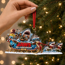 Load image into Gallery viewer, Celebrate the 50th Anniversary of Jaws - Personalized Deep Sea Christmas Ornament Ornament PopCulturePrints

