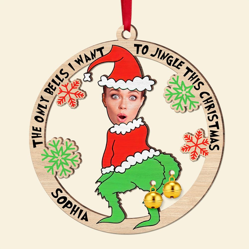 Personalized Christmas Photo Ornament for Couples Ornament PopCulturePrints