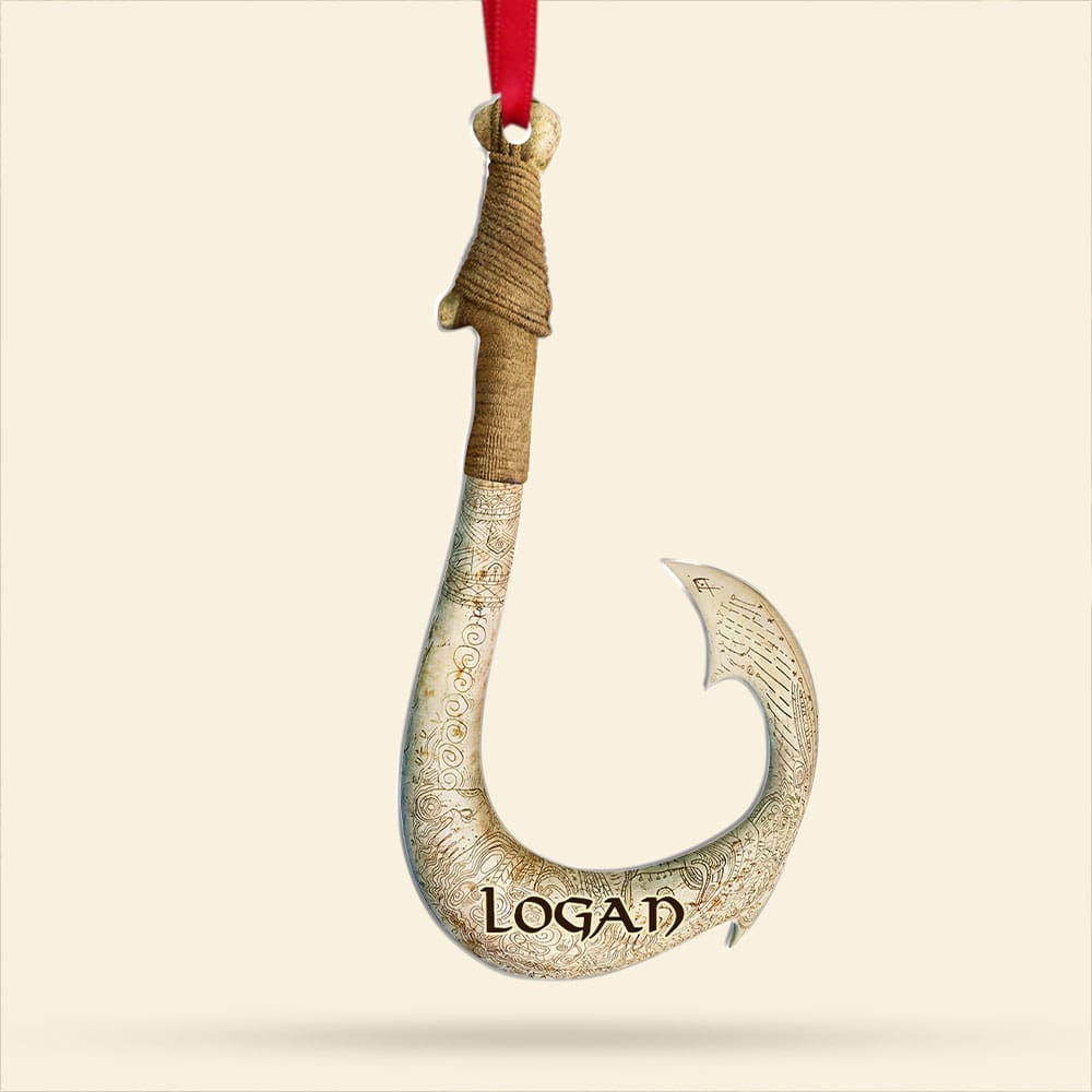 Personalized Ocean Adventure Hook Ornament for Movie Fans Ornament PopCulturePrints