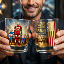 Load image into Gallery viewer, “Super Dad: A Hero in Every Way” - Personalized Round Glass Gift for Dads, Grandpas &amp; More Glass PopCulturePrints
