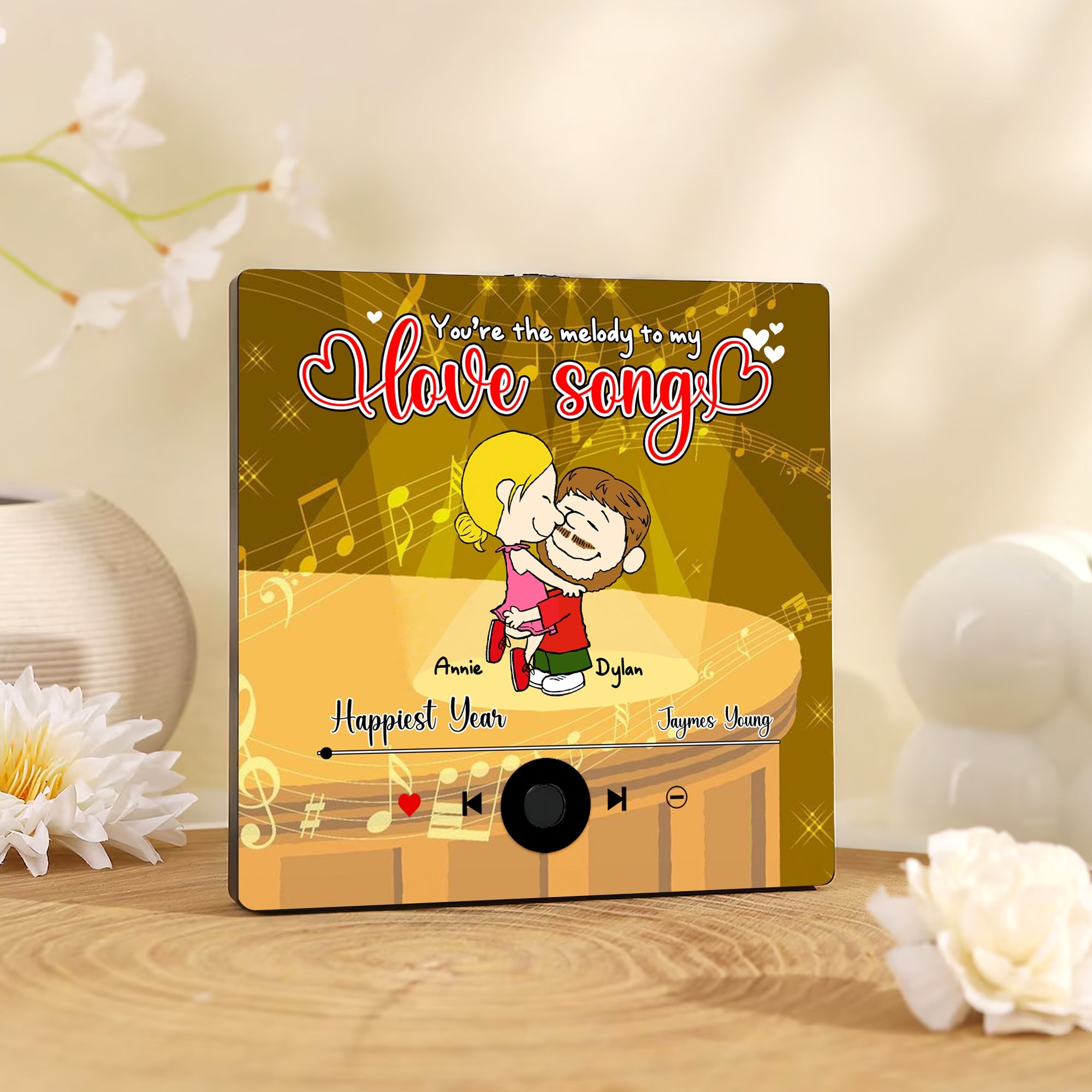 Personalized Couple Coffee Mug - Butterflies in the Stomach Fridge Magnet PopCulturePrints