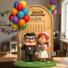 Load image into Gallery viewer, You&#39;re My Greatest Adventure - Personalized Acrylic Plaque for Couples Shaped Plaques PopCulturePrints
