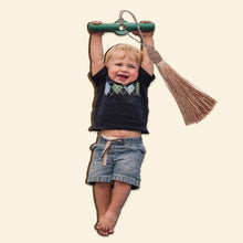 Load image into Gallery viewer, Personalized Wooden Bookmark for Kids - Playful Swing Design Bookmarks PopCulturePrints
