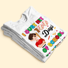 Load image into Gallery viewer, Personalized Baseball Kid Shirt - 100 Days of School Shirts PopCulturePrints
