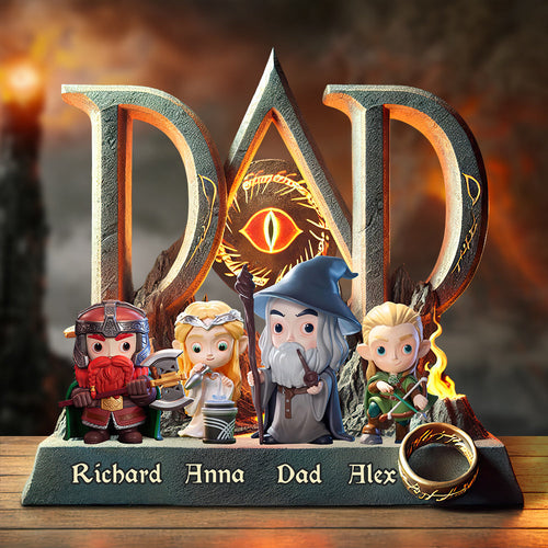 “My Dad is My Hero” - Personalized Dad Plaque - Custom Gift for Dads, Grandpas, and Loved Ones Shaped Plaques PopCulturePrints