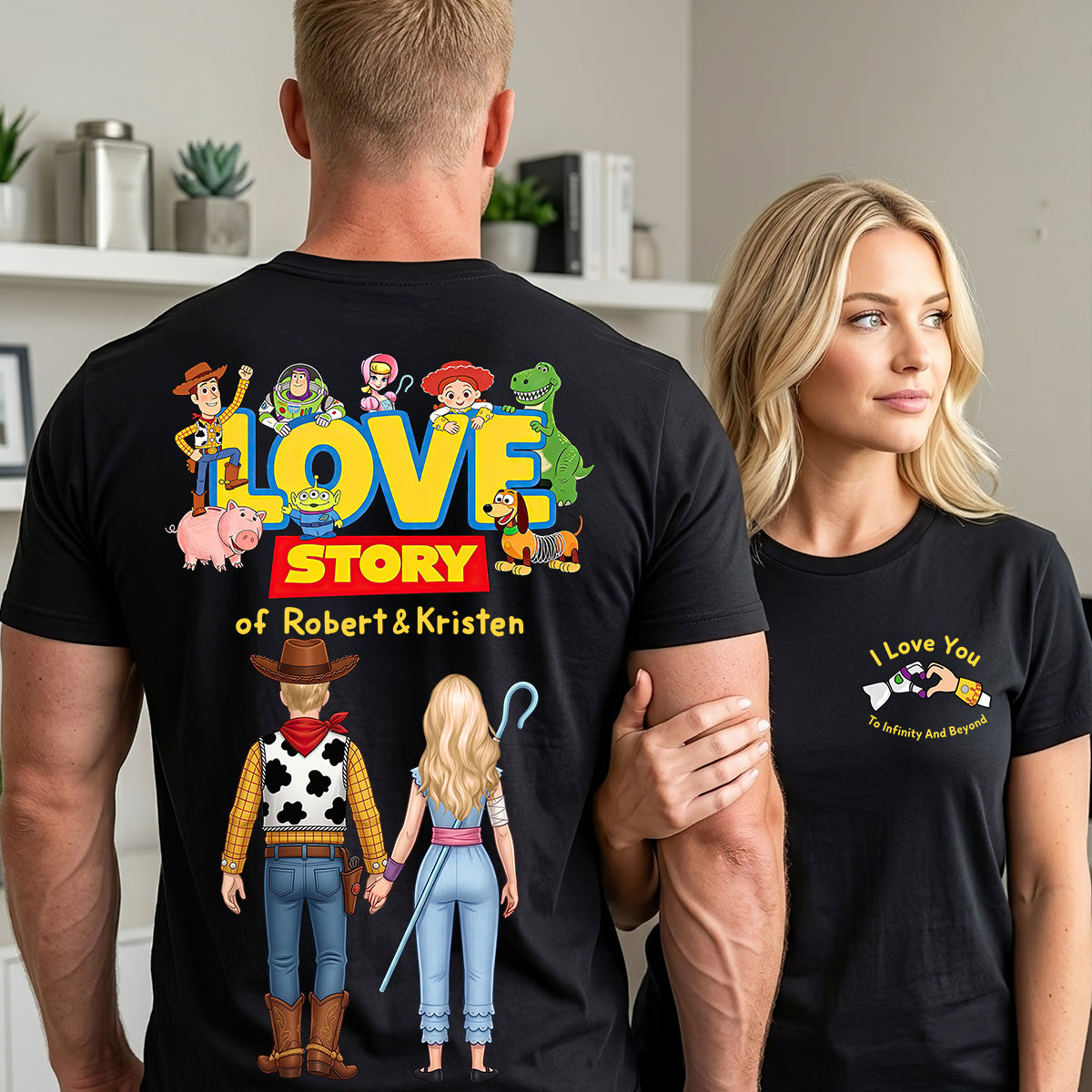 "Our Love Story" - Personalized Couple Shirt - Unique Gift for Loved Ones