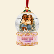 Load image into Gallery viewer, &quot;Besties Forever!&quot; - Custom Christmas Ornament for Best Friends Ornament PopCulturePrints
