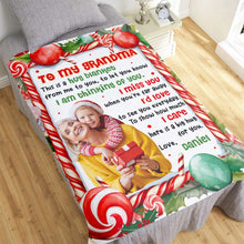 Load image into Gallery viewer, Personalized Christmas Hug Blanket for Grandma Blanket PopCulturePrints
