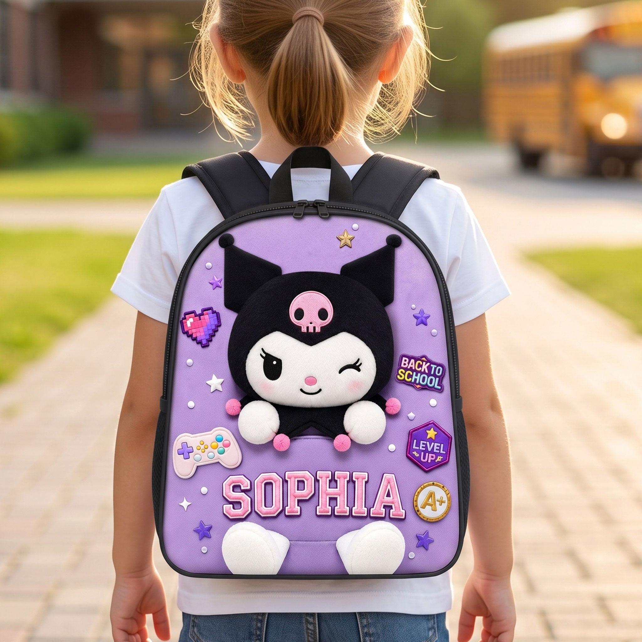 Cute Bunny Backpack - Personalized Gifts for Kids Backpack PopCulturePrints