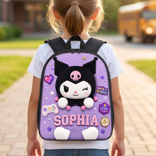 Cute Bunny Backpack - Personalized Gifts for Kids Backpack PopCulturePrints