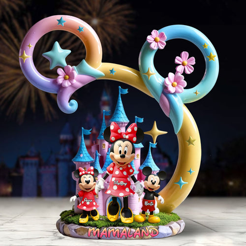 “A Mom’s Love is Forever” - Mama Mouse Plaque - Personalized Gifts For Mom Shaped Plaques PopCulturePrints