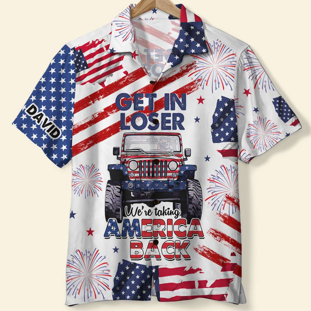 Patriot Spirit Hawaiian Shirt - American Flag Edition Hawaiian Shirts PopCulturePrints