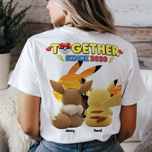 Load image into Gallery viewer, Together Since 2020 - Personalized Couple Shirt Shirts PopCulturePrints
