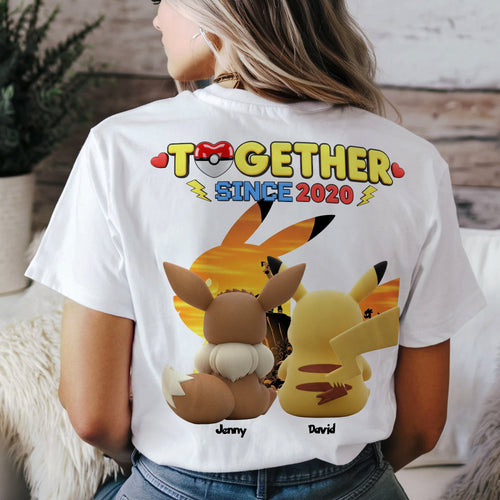 Together Since 2020 - Personalized Couple Shirt Shirts PopCulturePrints