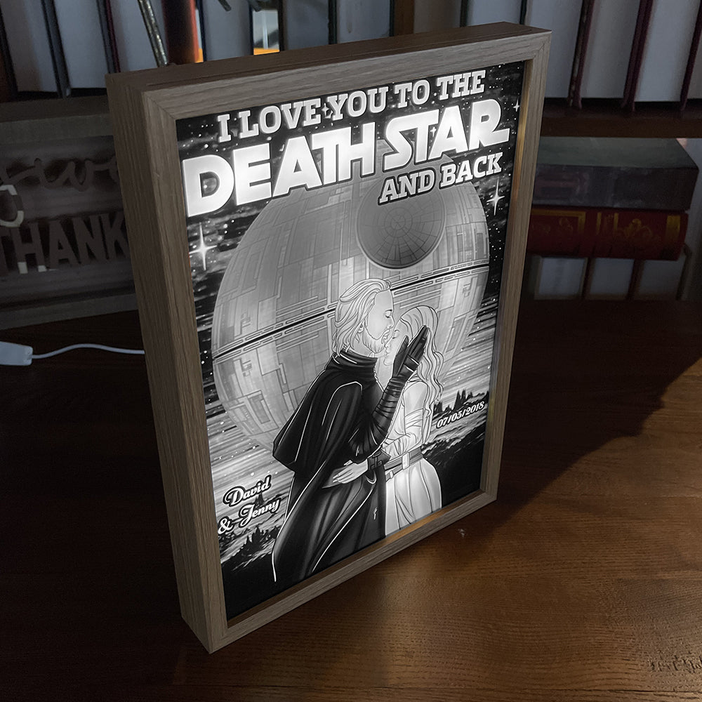 Personalized Galaxy Couple Frame - Unique Sci-Fi Love Gift for Valentine's Day Gifts Led Night Light PopCulturePrints