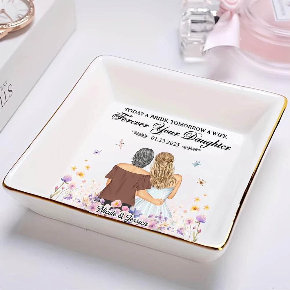 Forever Your Daughter - Personalized Ring Dish for Mother's Day Ring Dish PopCulturePrints