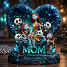 Load image into Gallery viewer, "Mommy of Little Nightmares, for the Scary Fun Mom" - Personalized Horror Mom and Kids Acrylic Plaque - Gift for Mom, Grandma, and Kids Shaped Plaques PopCulturePrints
