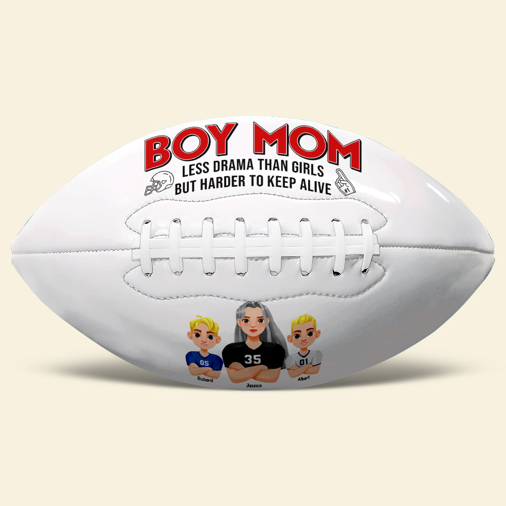 "Every Mom Deserves a Touchdown!" - Personalized American Football Gift for Mom, Customizable for Mother's Day, Perfect for Football Moms American Football PopCulturePrints