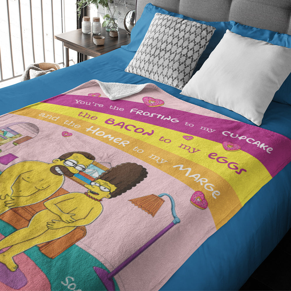 Personalized Couple Blanket - Playful & Cozy | Valentine's Day Gifts Blanket PopCulturePrints