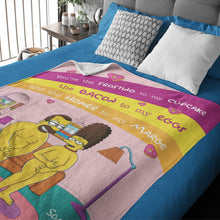 Load image into Gallery viewer, Personalized Couple Blanket - Playful &amp; Cozy | Valentine&#39;s Day Gifts Blanket PopCulturePrints
