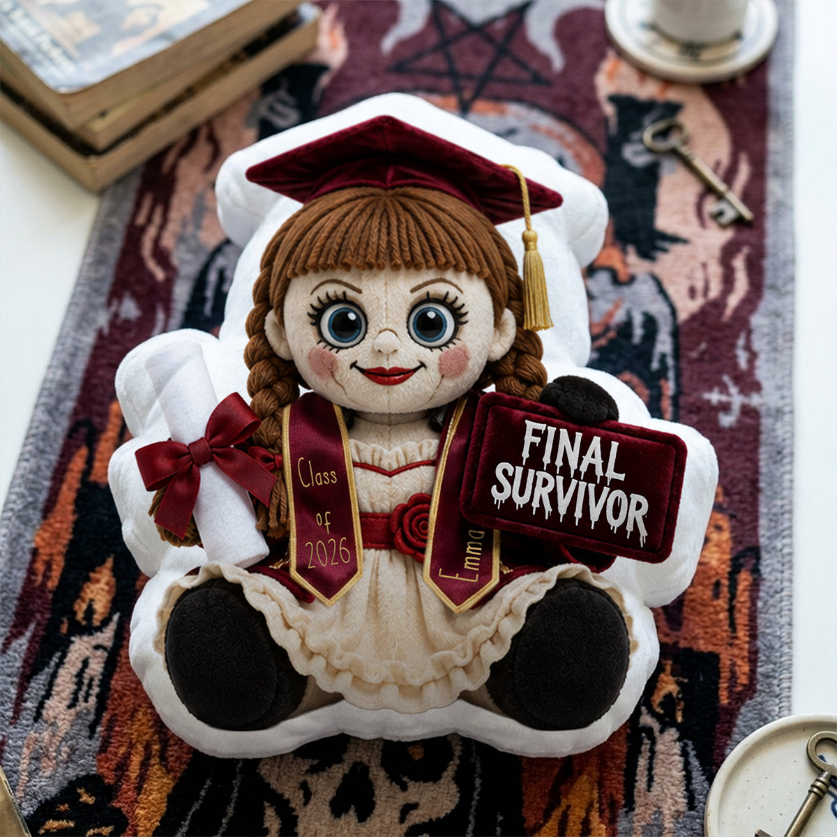 Final Survivor - Celebrate Graduation Custom Shape Pillow - Personalized Gifts For Graduates Pillow PopCulturePrints