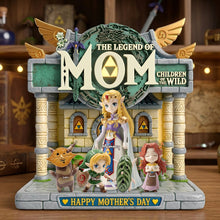 Load image into Gallery viewer, “Celebrate Her Legendary Journey!” - Legendary Adventure Mom Acrylic Plaque - Personalized Gift for Moms and Grandmas Shaped Plaques PopCulturePrints
