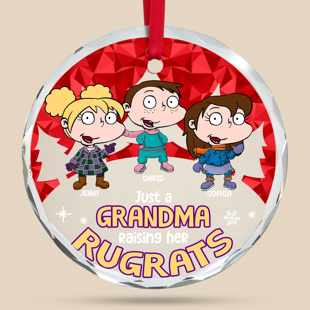 Personalized Grandma Christmas Ornament - Cute Rugrats Design Ornament PopCulturePrints
