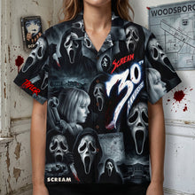 Load image into Gallery viewer, "Celebrate the Scream Culture!" - Scare Holiday Hawaiian Shirt - Personalized Gift for Horror Fans Hawaiian Shirts PopCulturePrints
